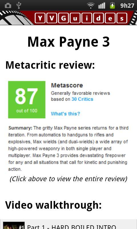 YVGuide: Max Payne 3截图2