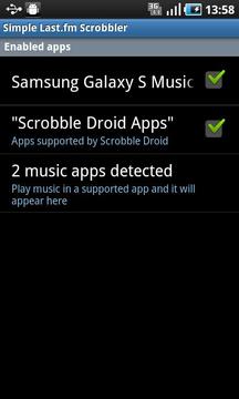 Samsung Galaxy S scrobbler截图