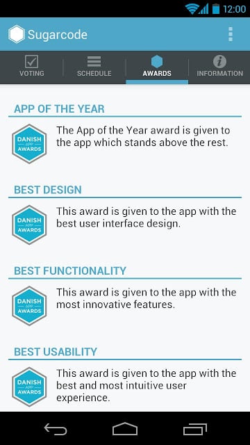 Sugarcode - Danish App Awards截图2