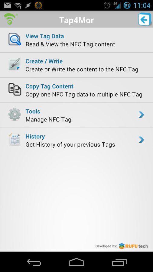 Tap4Mor NFC Writer截图1