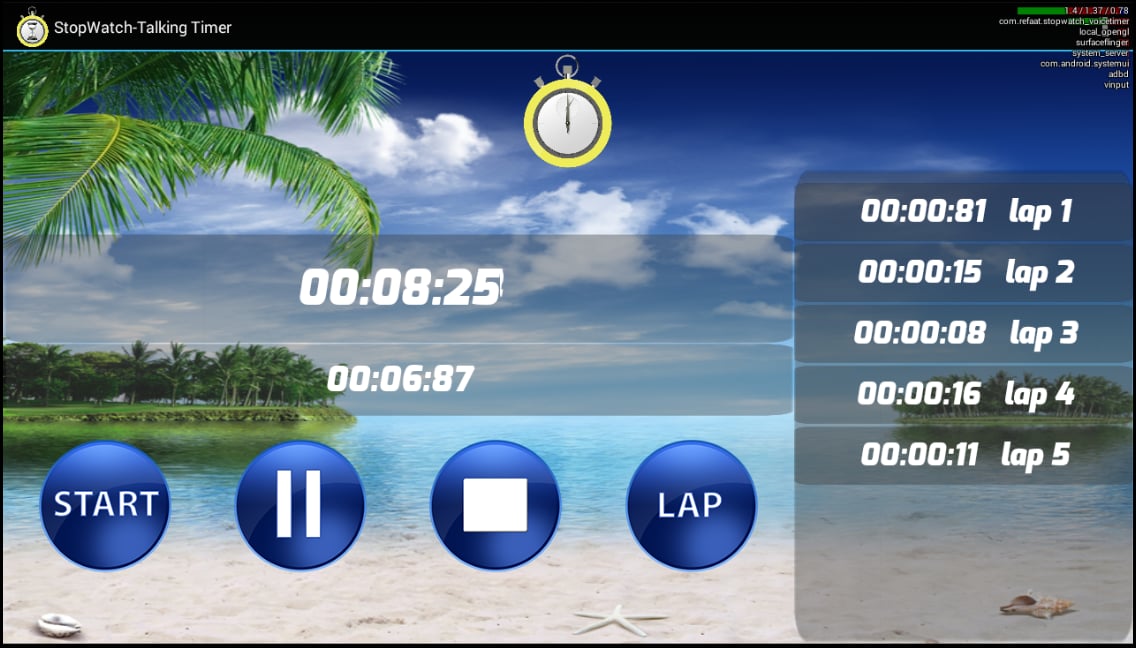 StopWatch &amp; Talking Time...截图11