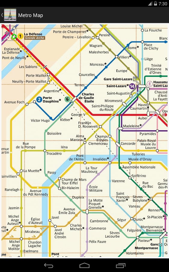 Paris Metro Route Planne...截图4