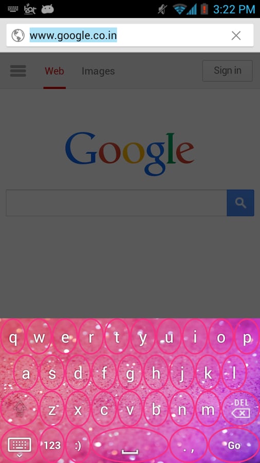 pink keyboard glow截图4