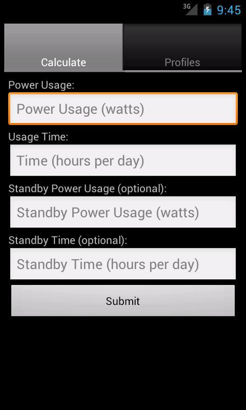 Power Cost Estimator截图1