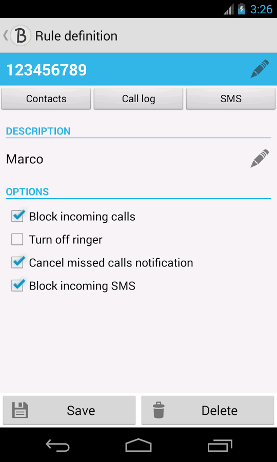 Blist - Block calls and texts截图2