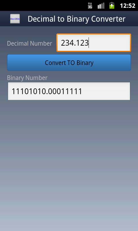 Decimal To Binary Converter截图3