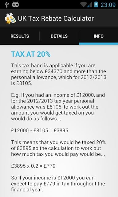 UK Tax Rebate Calculator截图4