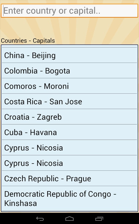 Capitals Countries Flags截图7