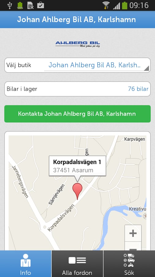 Johan Ahlberg Bil AB截图2