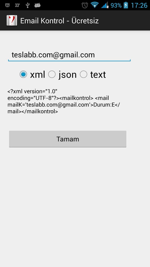 Email Kontrol Email Veri...截图3