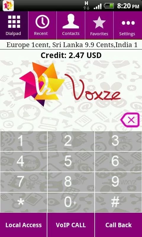 Voxze : VoIP Calls截图2