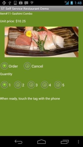 Self Service Restaurant Demo截图2