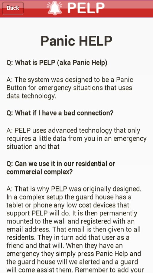 PELP (Panic Help)截图4