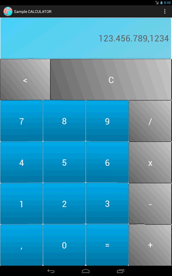 Sample Calculator截图2
