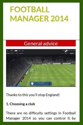 Guide for Football Manag...截图3