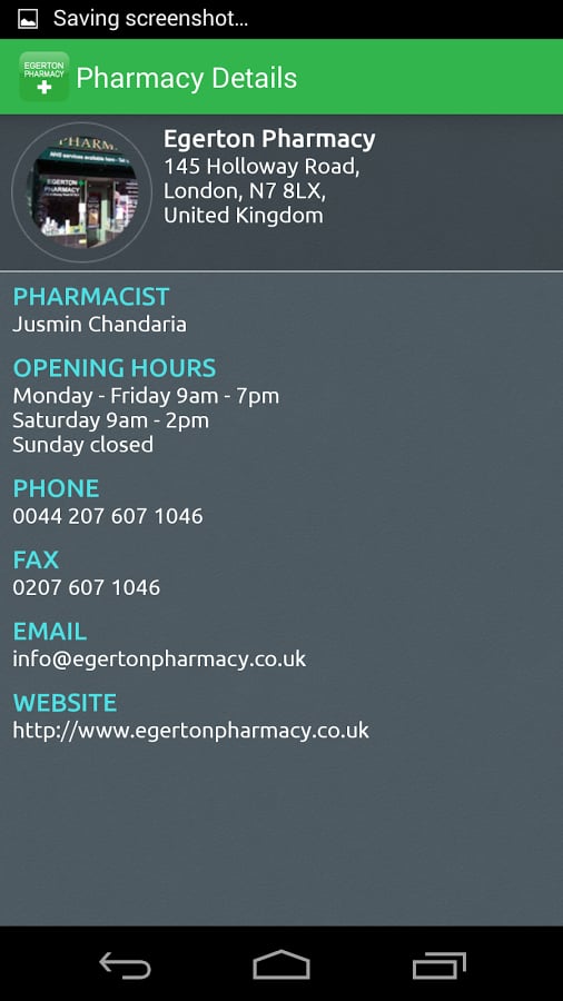 Egerton Pharmacy App UK ...截图1