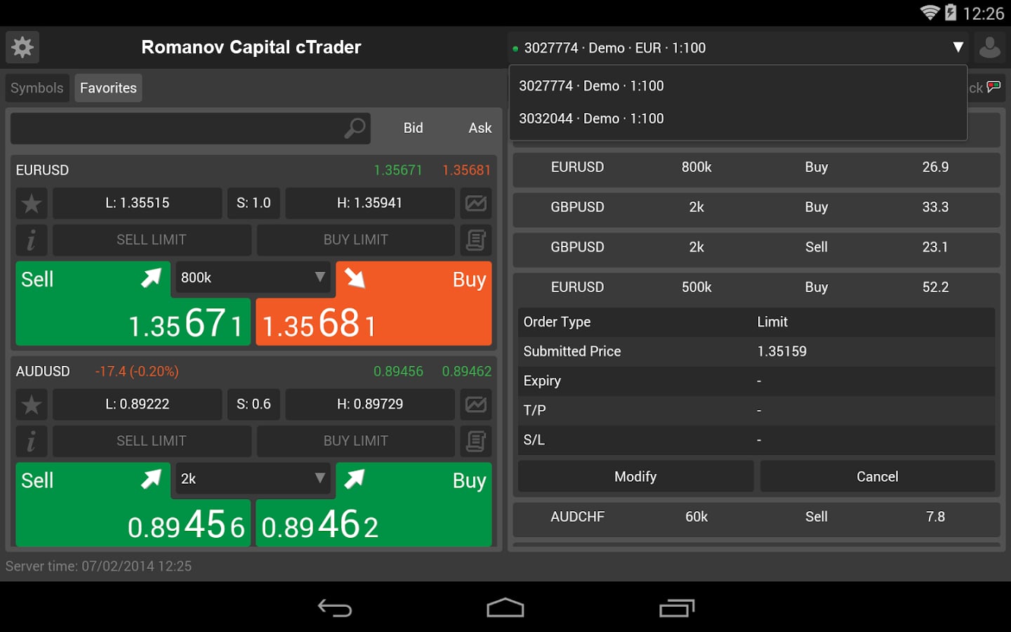 Romanov Capital cTrader截图1