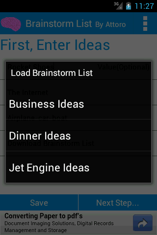 Brainstorm List: Brainstorming截图4