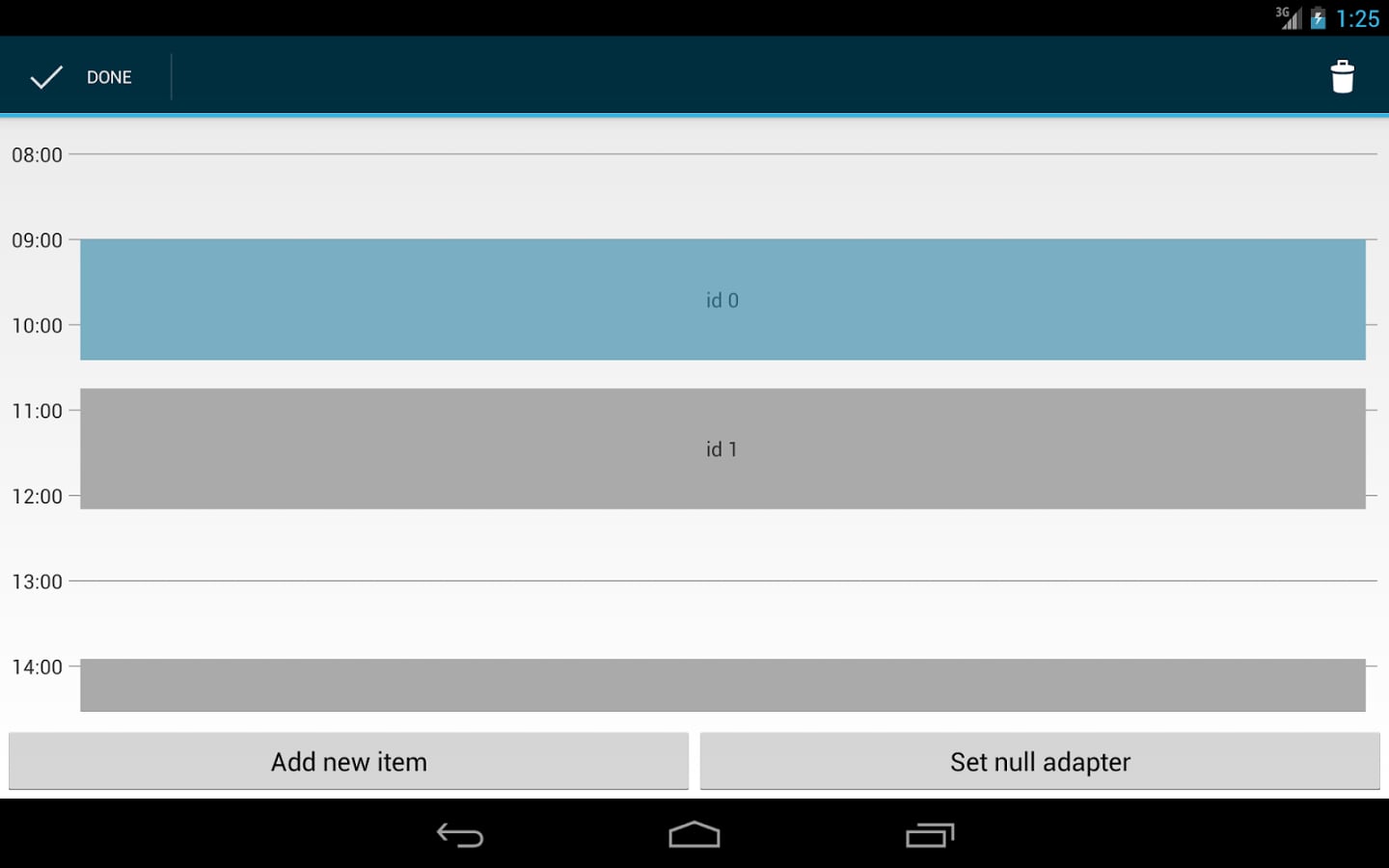 Schedule View Demo截图2