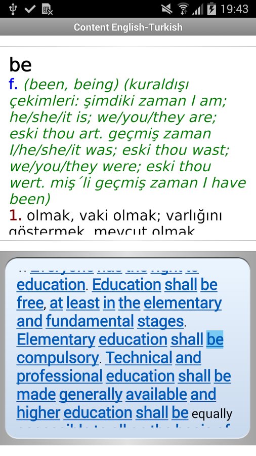 English&lt;-&gt;Turkish ...截图1