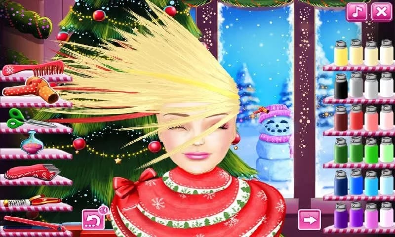 Christmas Barbie Hair Sa...截图4