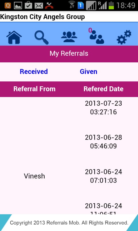 Referrals Mob截图4