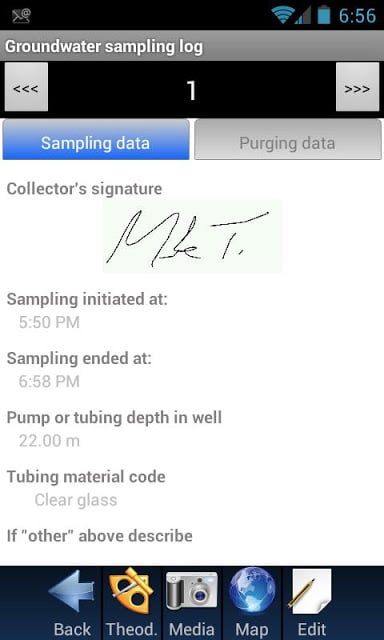 Groundwater sampling log截图2