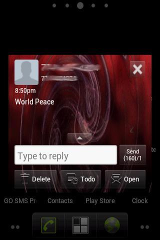 Cosmic Swirl Go Sms Free截图1