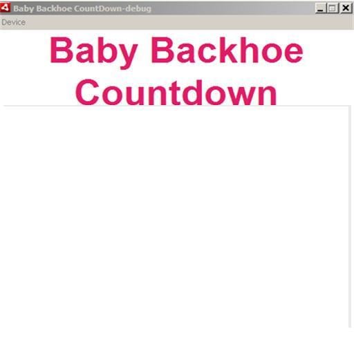 Baby Backhoe Countdown截图1