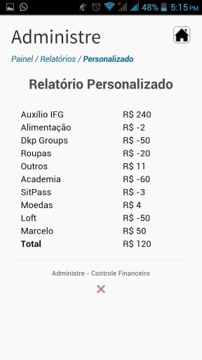 Controle Financeiro Administre截图3