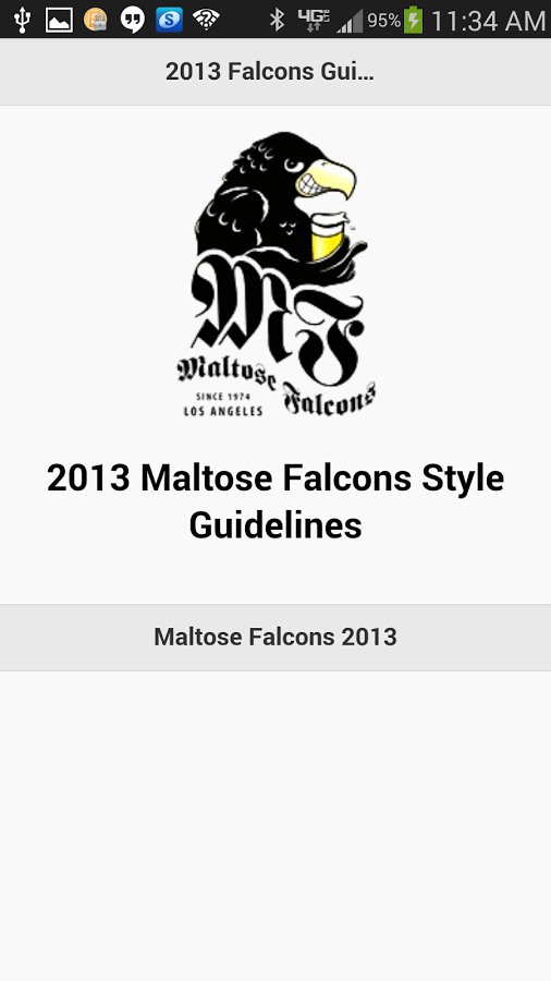 Maltose Falcons Style Guide截图1