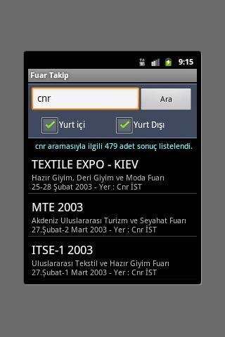 Fuar Takip - Fuar Arama Motoru截图8