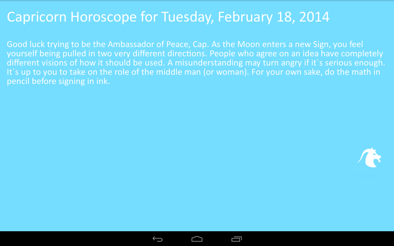 Metro Style Daily Horoscope截图1