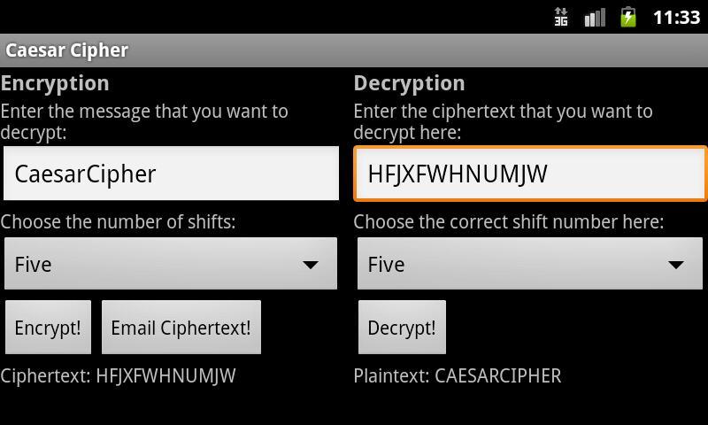 The Caesar Cipher截图5