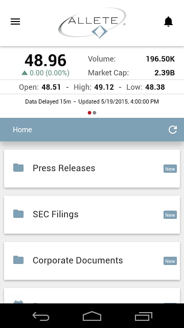 ALLETE Investor Relations (IR)截图2