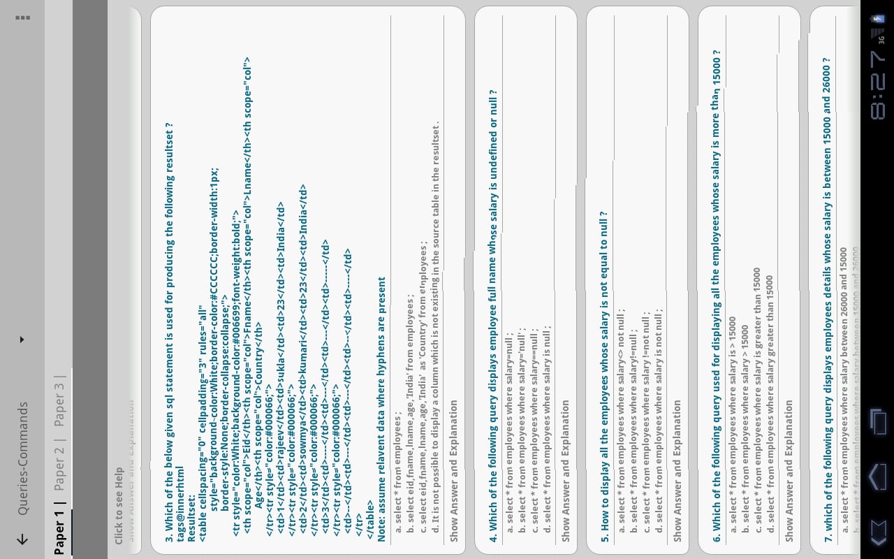 SQL Questions and SQL Qu...截图8