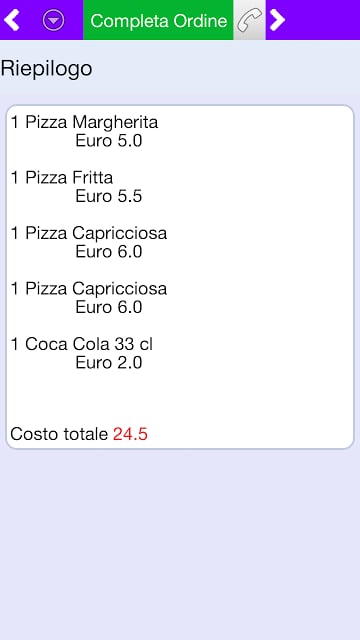 App Menu Pizza截图1