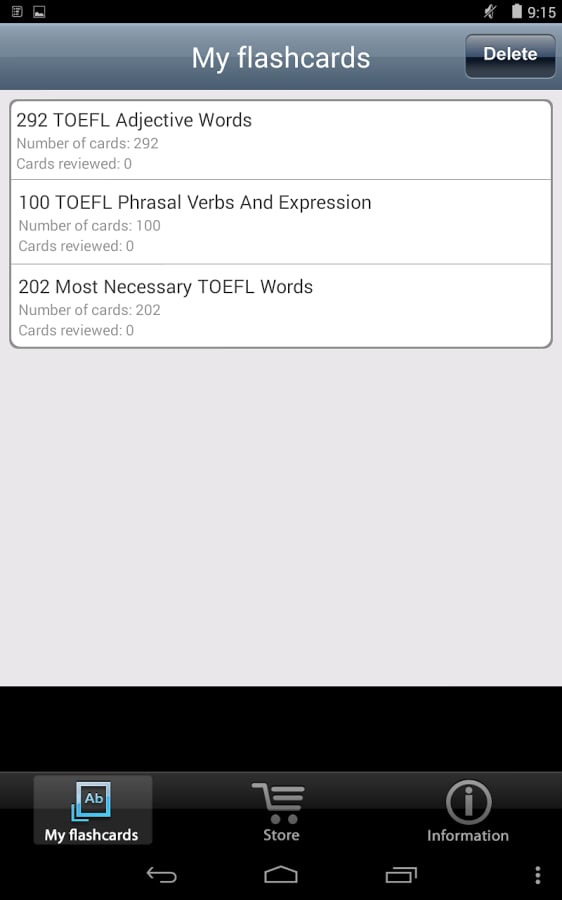 Learn TOEFL with flashca...截图4