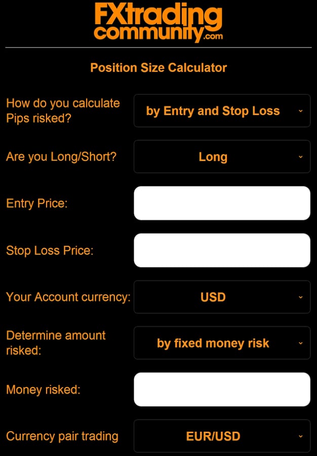 Forex Position Size Calc...截图2