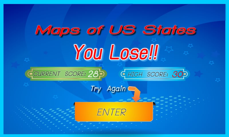 US States Map Quiz for F...截图3