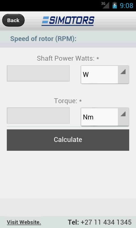 Simotors - motor calcula...截图2