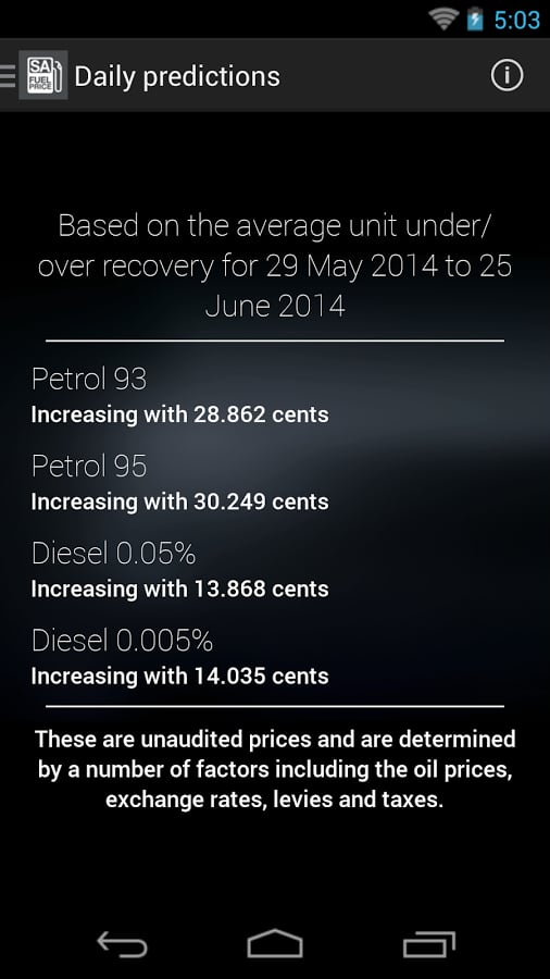 SA Fuel Price截图3