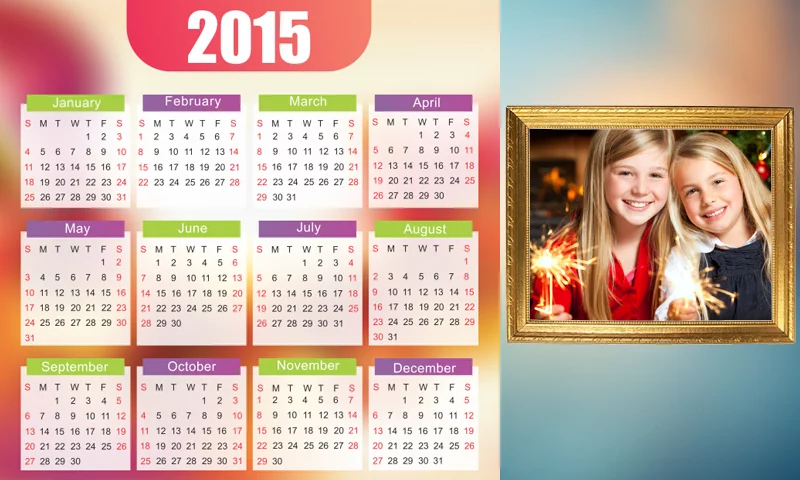 2015 Calendar Photo Frames截图4