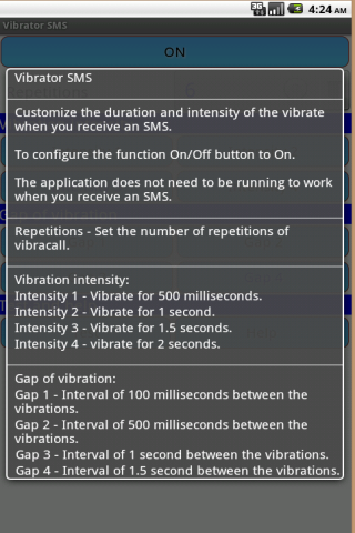Vibrator SMS截图2
