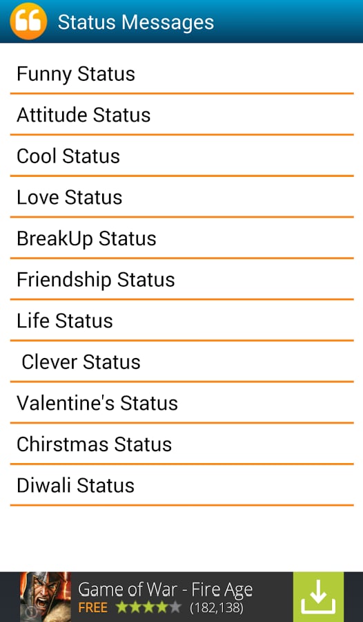 Status Messages 4u截图1