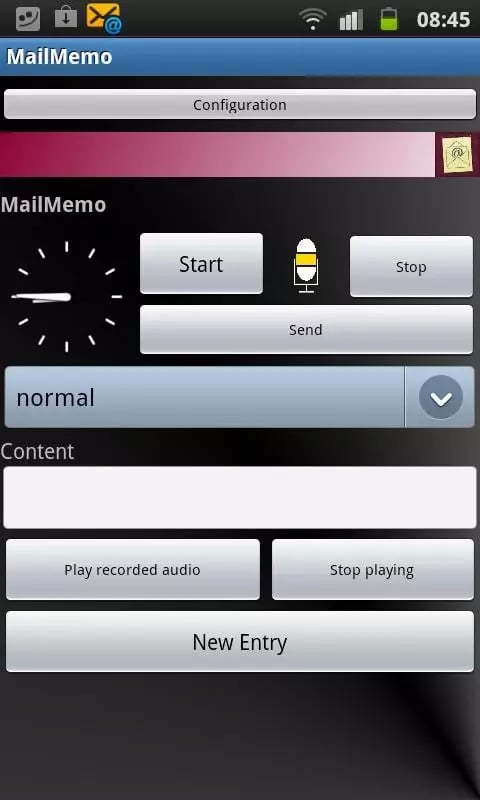 VoiceMemo2Mail截图4