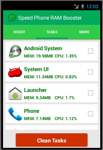 Speed Phone RAM Booster截图1