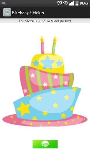 Birthday Sticker截图1