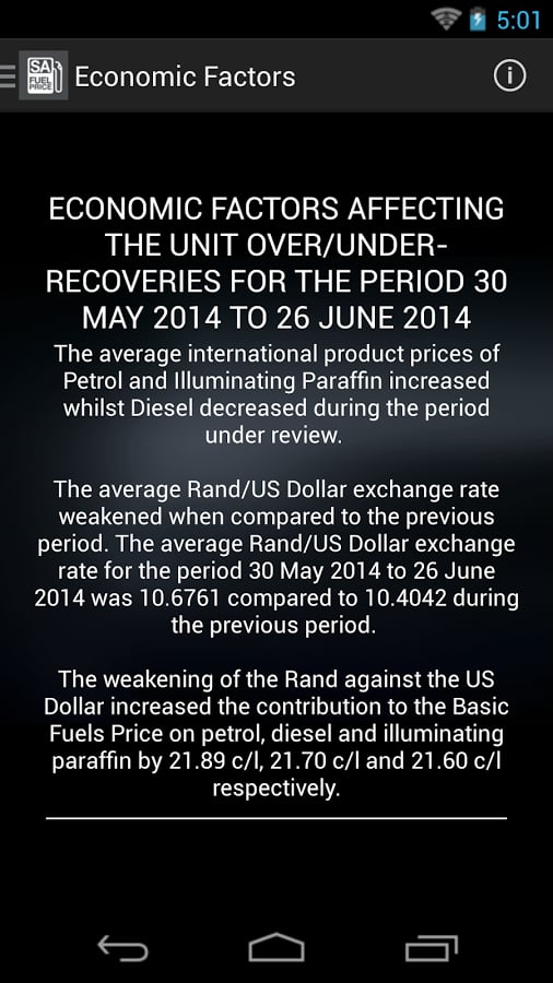 SA Fuel Price截图5