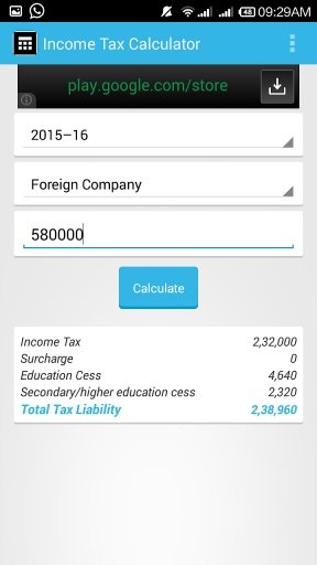 Income Tax Calculator截图1